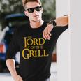 The Lord Of The Grill Bbq Meat Grilling Maglietta a maniche lunghe Regalos para él