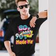 Los Años 80'S Baby 90'S Made Me Retro Nostalgia De Los 80 Camiseta de manga larga Regalos para él