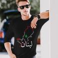 I Love Lebanon Lebanese Flag Lebanese Flag Lebanon Langarmshirts Geschenke für Ihn