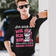 Lustig Ich Bleib So Wie Ich Bin Spruch Confident Langarmshirts Geschenke für Ihn