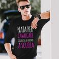 Magliette Donna Manica Corta Equitazione Nata Per Cavalcare Maglietta a maniche lunghe Regalos para él