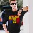 Moldavia España Bandera De La Amistad Moldavia Camiseta de manga larga Regalos para él