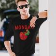 Monday Hungry Caterpillars Days Fruits Lover Always Hungry Long Sleeve T-Shirt Gifts for Him