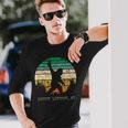 Mount Lemmon Az Usa Sasquatch Peace Sign Bigfoot Long Sleeve T-Shirt Gifts for Him