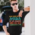 Non Sono Nata Acida E' La Gente Che Mi Ha Cambiato Il Ph Fun Maglietta a maniche lunghe Regalos para él