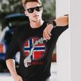 Norvegese Oslo Bandiera Della Norvegia Maglietta a maniche lunghe Regalos para él