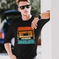 Oldschool Cassette Rétro Carénant Les Années 90 80 T-shirt à manches longues Cadeaux pour lui