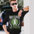 Padelistaecchio Con Racchetta Da Padel Tennis Maglietta a maniche lunghe Regalos para él