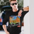Palermo Sicilia Sicilia Italiana Palermo Camiseta de manga larga Regalos para él