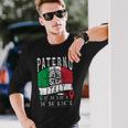 Paternò Italia Bandiera Italia Coordinate Gps Di Paterno Maglietta a maniche lunghe Regalos para él