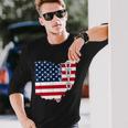 Patriotic American Flag Ohio State 4Th Of July Long Sleeve T-Shirt Gifts for Him
