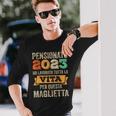 Pensione 2023 Regalo Uomo Divertente Pensionato 2023 Maglietta a maniche lunghe Regalos para él