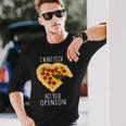 Pizzaoglio Pizza Non La Tua Opinione Cuore Maglietta a maniche lunghe Regalos para él