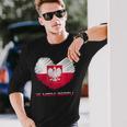 Poland In My Heart Polska Langarmshirts Geschenke für Ihn