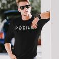 Pozilei Police As Joke False Written Costume Langarmshirts Geschenke für Ihn