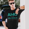 Regalo Pescatore Maglie Pesca Uomo Divertenti Amo Mia Moglie Maglietta a maniche lunghe Regalos para él