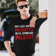 Regalo Uomo Calvo Compleanno Scritta Divertente Papà Pelato Maglietta a maniche lunghe Regalos para él
