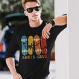 Retro Vintage Skateboard Graphic Santa Cruz Long Sleeve T-Shirt Gifts for Him