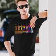 We Rise Together Lgbt Raised Fist Pride Equality Maglietta a maniche lunghe Regalos para él