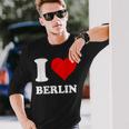 Rotes Herz Ich Liebe Berlin Langarmshirts Geschenke für Ihn