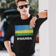 Ruanda Flag Jersey Ruanda Langarmshirts Geschenke für Ihn