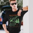 San Francisco California Cool Souvenir Rústico San Francisco Camiseta de manga larga Regalos para él