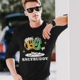 Saufbuddy Partnerlook Party Outfit Bier Liebhaber Motto Langarmshirts Geschenke für Ihn