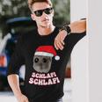 Schlafi Schlafi Hamster Hamstie Christmas Sleep Langarmshirts Geschenke für Ihn