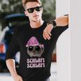 Schlafi Schlafi Sad Hamster Hamstie Meme Sleep Langarmshirts Geschenke für Ihn