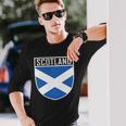 Scotland Flag Scottish Flag Football Fan Langarmshirts Geschenke für Ihn