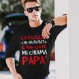 Scritte Divertenti Scritte Con Frasi Per Regalo D Papà Maglietta a maniche lunghe Regalos para él
