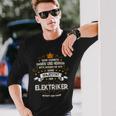 Seine Majestät Der Elektroriker Betritt Den Raum 'Seine Majestät Der Elektrori Langarmshirts Geschenke für Ihn