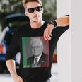Sergio Mattarella Portrait Maglietta a maniche lunghe Regalos para él