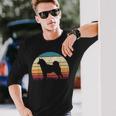 Shiba Inu Sunset Retro Animal Pet Akita Doge Dog Lover Maglietta a maniche lunghe Regalos para él