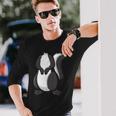 Skunk Skunk Costume Camicia Maglietta a maniche lunghe Regalos para él