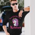 Solo Una Chica Que Ama Las Cetonas Dieta Cetogénica Divertida Keto Camiseta de manga larga Regalos para él