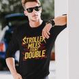 Stroller Miles Count Double Maglietta a maniche lunghe Regalos para él