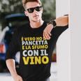 Testo Ironicoino Frasi Divertenti Pancia E Alcol Maglietta a maniche lunghe Regalos para él