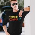 Torre Scalatore Tecnici Aerei Torre Cellulare Arrampicata Linemen Maglietta a maniche lunghe Regalos para él
