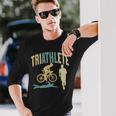 Triatleta Triatlones Triatlón Deportes Camiseta de manga larga Regalos para él