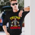 Trump Is A Criminal Anti Trump Impeach The President Long Sleeve T-Shirt Gifts for Him