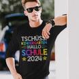 Tschüss Kindergarten Hello School 2024 Graduate Langarmshirts Geschenke für Ihn