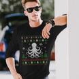 Ugly Christmas Sweater For Octopus Lovers Ugly Long Sleeve T-Shirt Gifts for Him