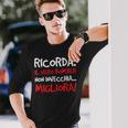 Uomo Bomber Non Invecchia Frasi Divertenti Regalo Uomo Calcio Maglietta a maniche lunghe Regalos para él