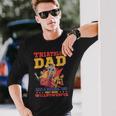 Uomo Triathlon Dad Only More Willpowerful Triathlon Maglietta a maniche lunghe Regalos para él