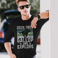 Vacanze A Cavallo Al Trotto Gallop 29 2029 Maglietta a maniche lunghe Regalos para él