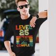 Video Gamer Nivel 25 Completo Retro 25 Aniversario De Bodas Camiseta de manga larga Regalos para él