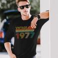 Vintage 1977 44 Anni Compleanno Uomo Donna Regalo Divertente Maglietta a maniche lunghe Regalos para él