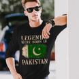 Vintage Pakistan Flag S Langarmshirts Geschenke für Ihn