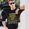 Vintage Novembre 1984 Uomo Donna Regalo Anni 40 Compleanno Maglietta a maniche lunghe Regalos para él